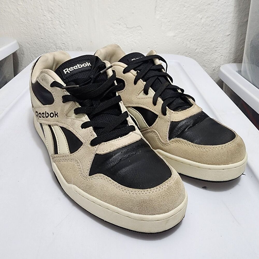 Reebok Classic Leather 2400 sneakers Vintage Chalk/Sand/Black Mens Size 12